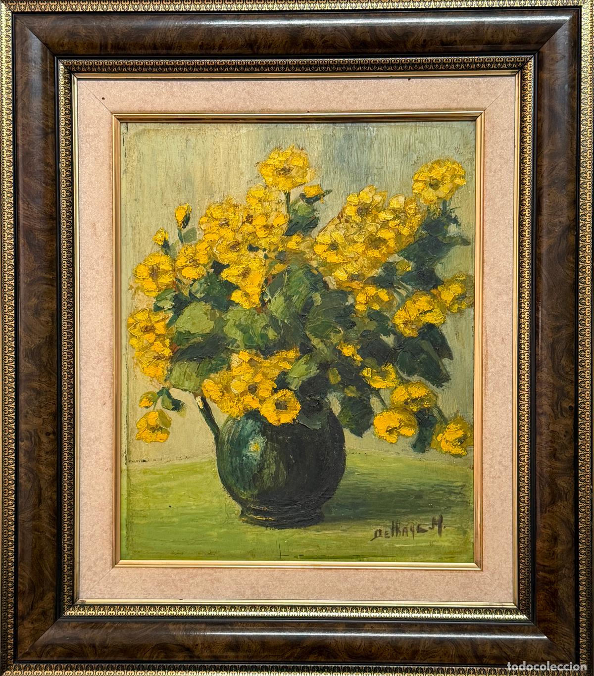 Arte: Marie Delhaye Philippart , B&eacute;lgica , &oacute;leo expuesto en sal&oacute;n des amis de l`art de la Louviere,R751