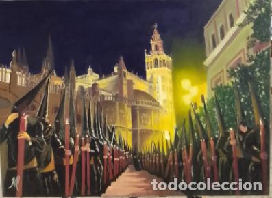 Arte: Viernes Santo. Madrugada. Procesi&oacute;n de la Hermandad del Calvario