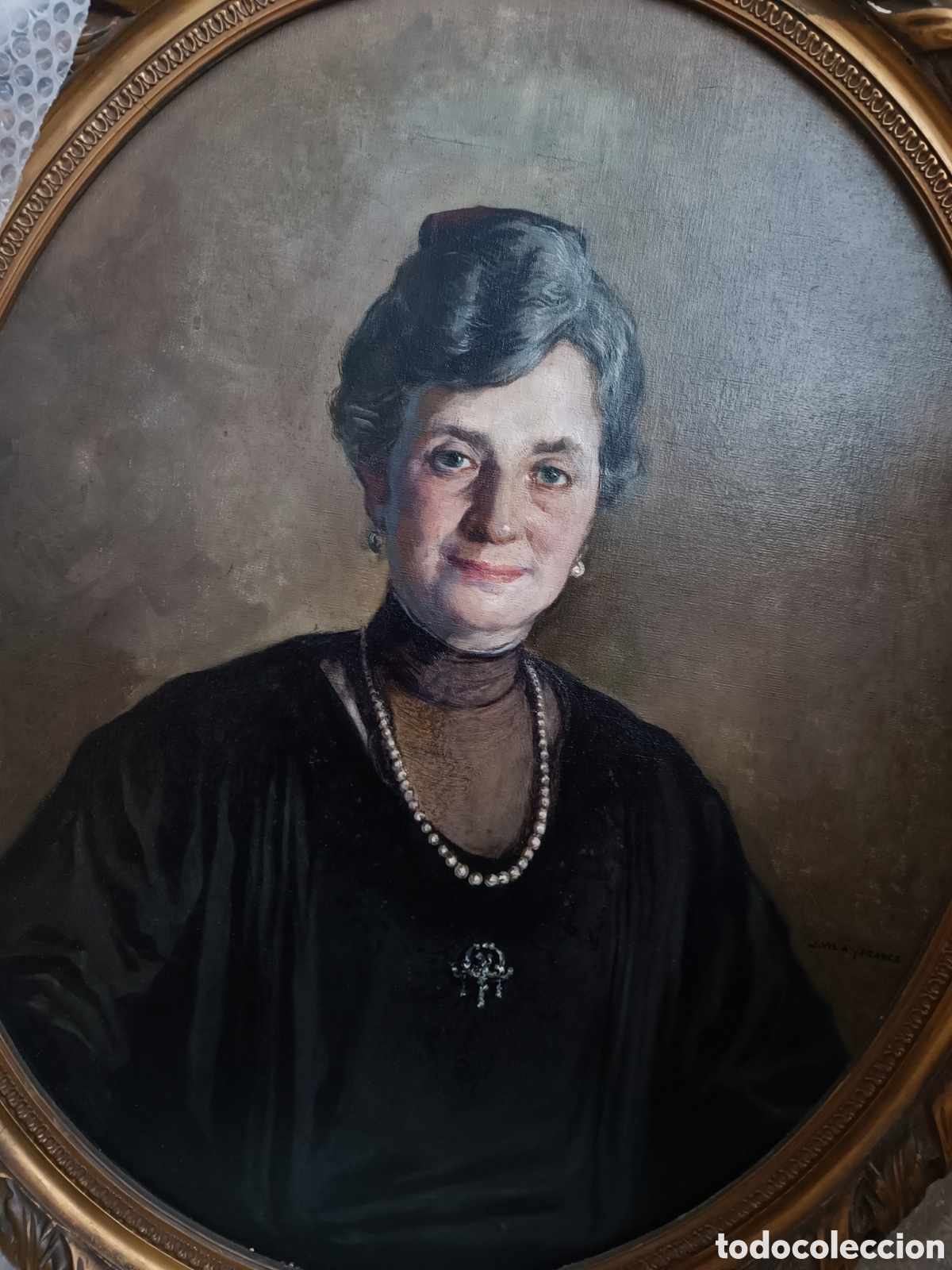 Arte: Retrato al oleo Vila y Prades - Foto 1