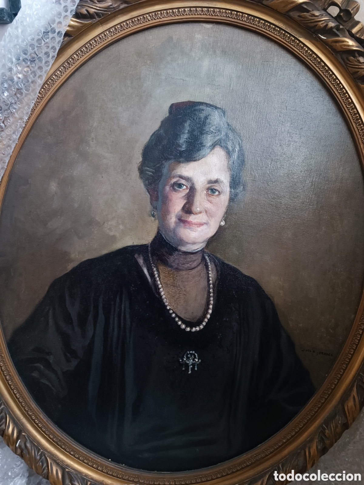 Arte: Retrato al oleo Vila y Prades - Foto 3