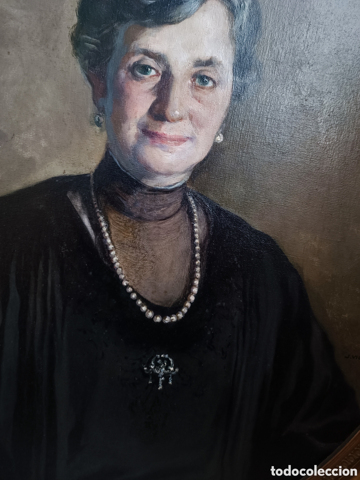 Arte: Retrato al oleo Vila y Prades - Foto 5
