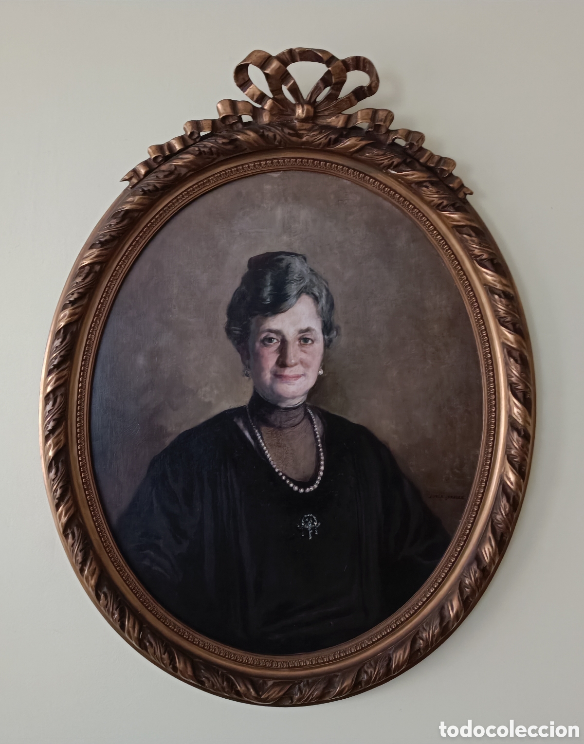 Arte: Retrato al oleo Vila y Prades - Foto 2