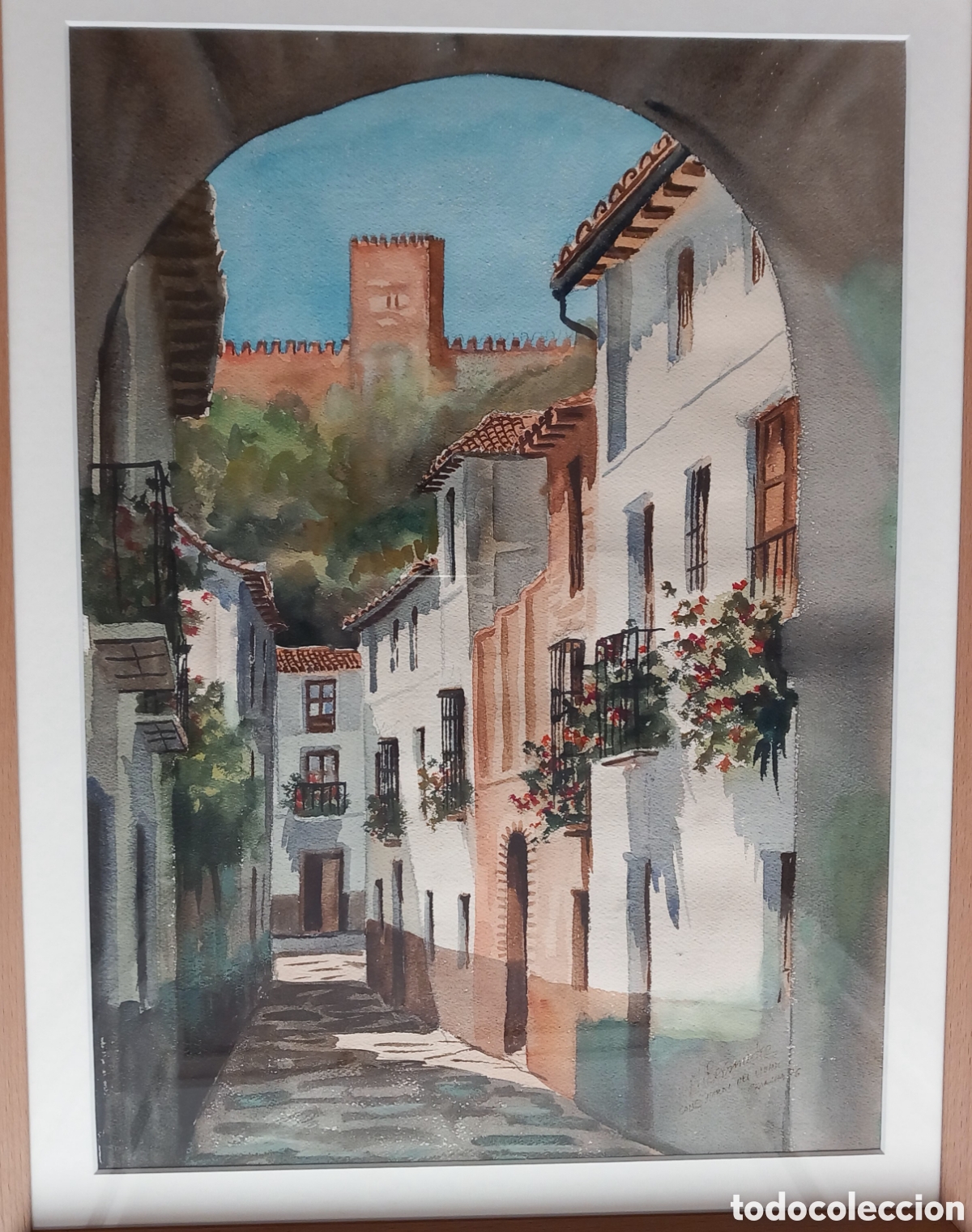 Arte: NICOL&Aacute;S BERMUDEZ calle del vidrio granada pintor granadino