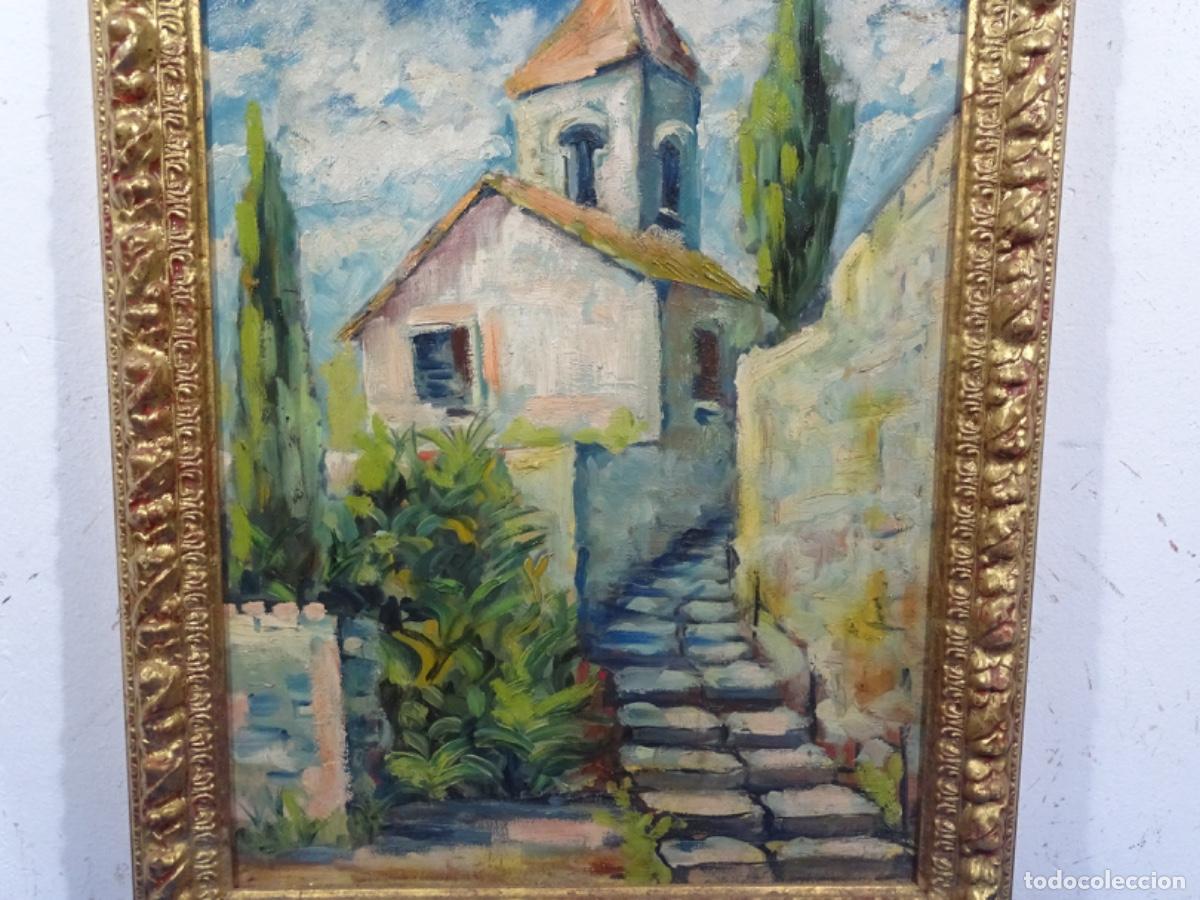 Arte: &Oacute;LEO ANONIMO SOBRE TABLA CIRCULO TARRASSO. TRAZO EN&Eacute;RGICO Y SEGURO.