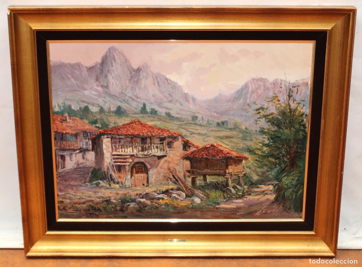 Arte: FRANCISCO ARNEDO LINARES (1926-2015) OLEO SOBRE TELA. PAISAJE RURAL