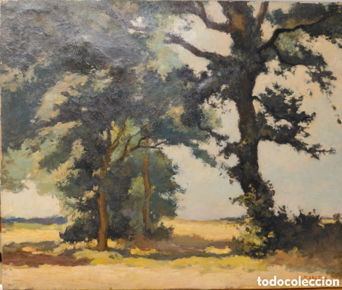 Arte: Maurice Mareels (1893-1976). Paisaje, &oacute;leo sobre lienzo.