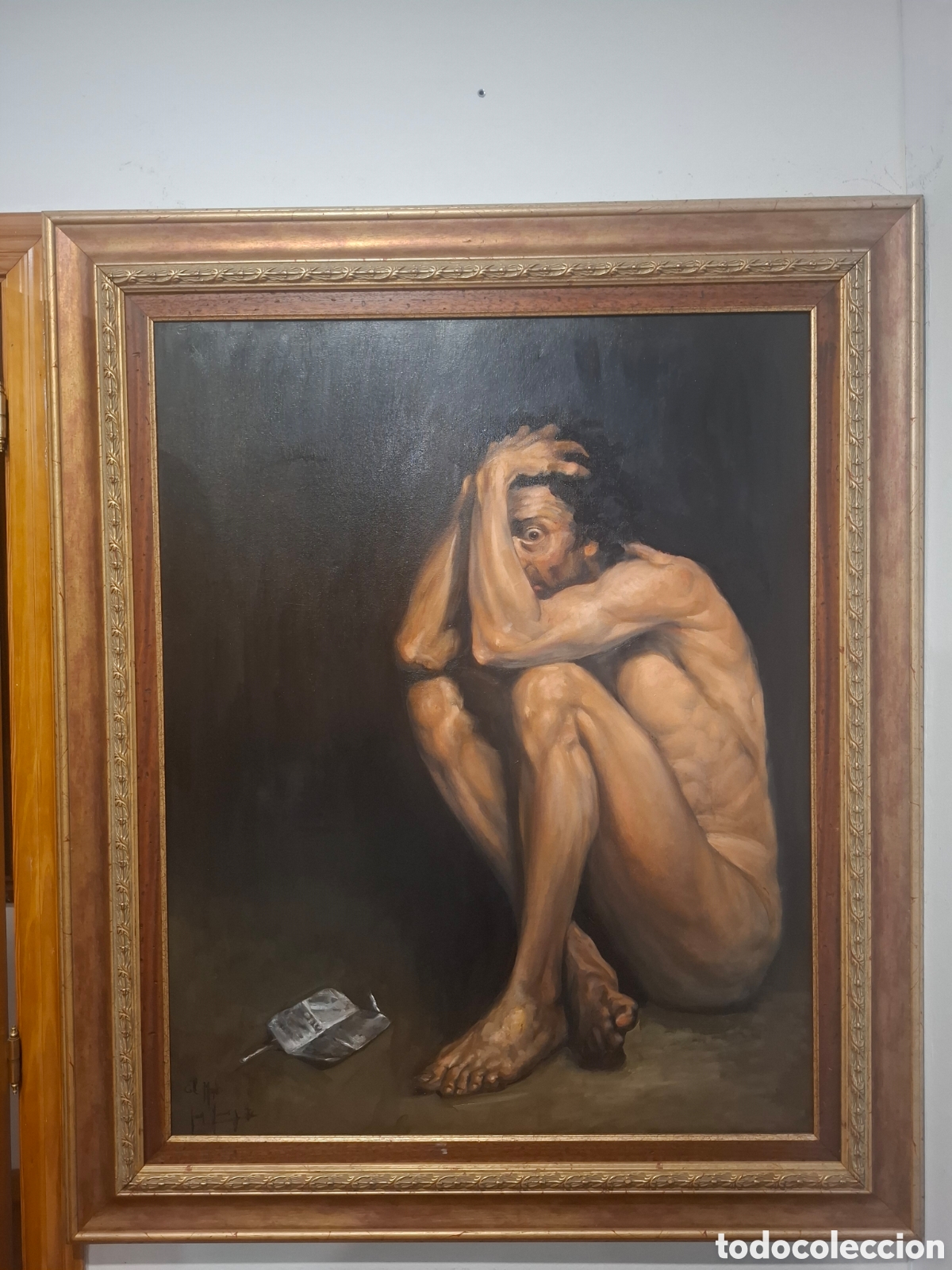 Arte: Gran obra del artista luis Marquez titulada el mono 115x97