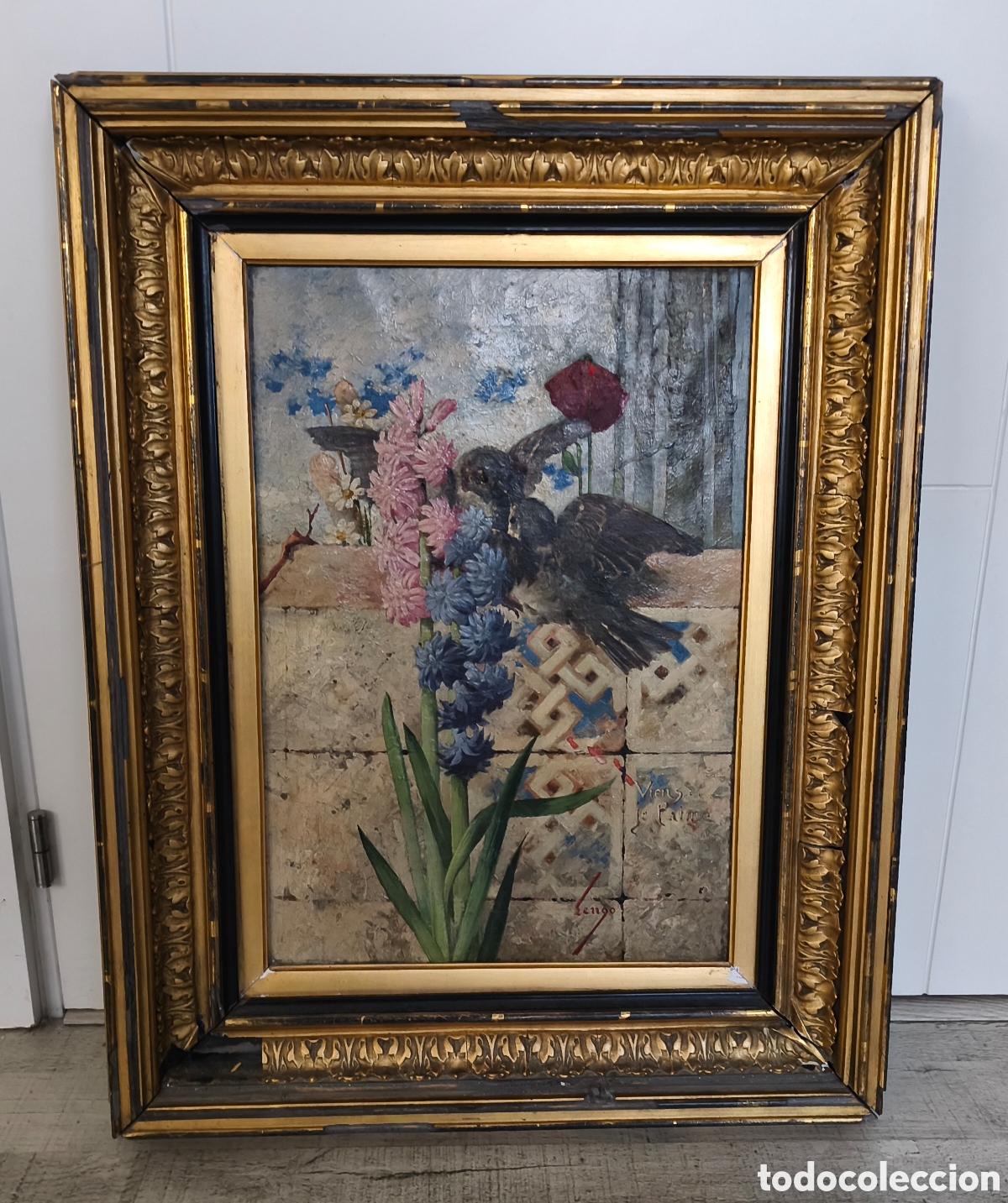 Arte: Pintura al oleo antigua