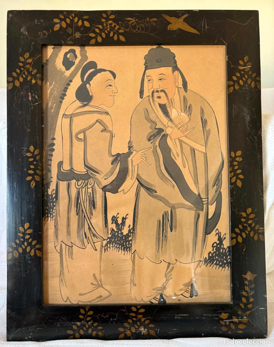 Arte: Pareja Galante Escuela China XIX