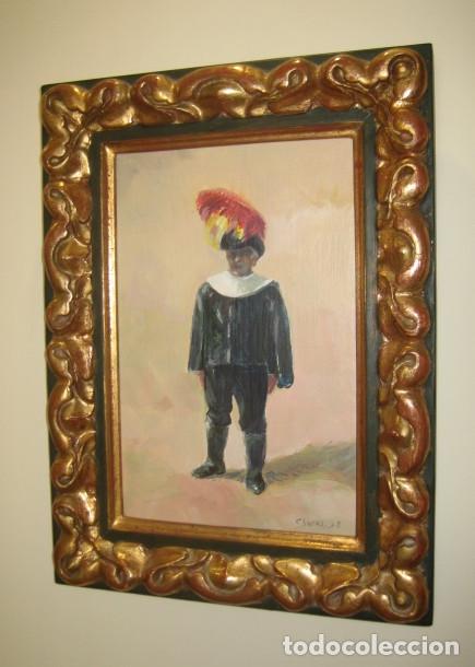 Arte: ALGUACIL EN LA PLAZA DE TOROS. DEL PINTOR MURCIANO JOS&Eacute; CLAROS. A&Ntilde;O 1992.