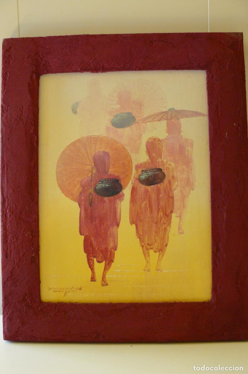 Arte: PINTURA CHINA SOBRE LIENZO