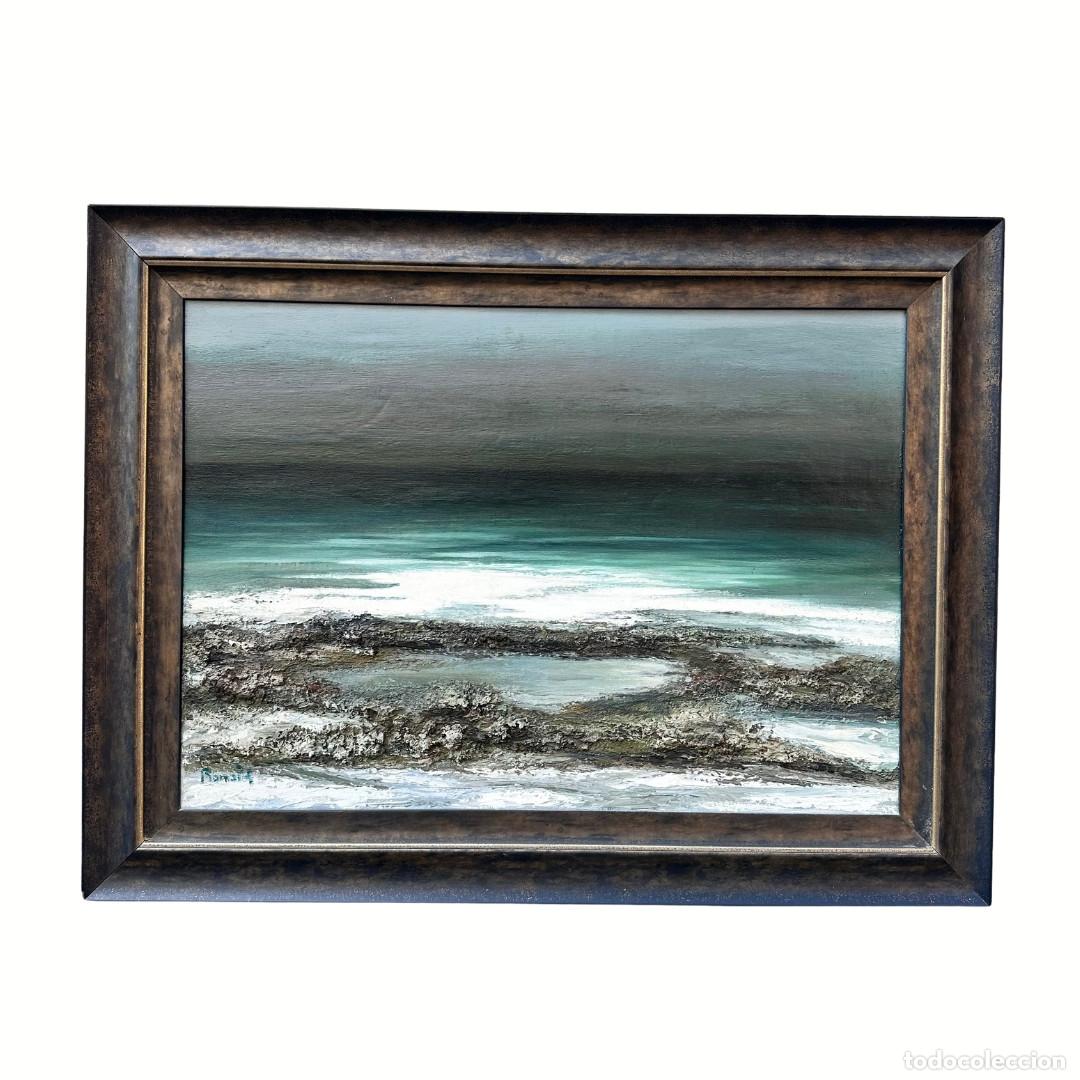 Arte: &ldquo;Playa al anochecer&rdquo;, Ronald, after Georges Laporte, s. XX &ndash; Francia