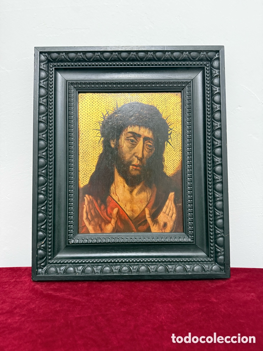 Arte: ARTE SACRO. &Oacute;leo sobre tablex ECCE HOMO.