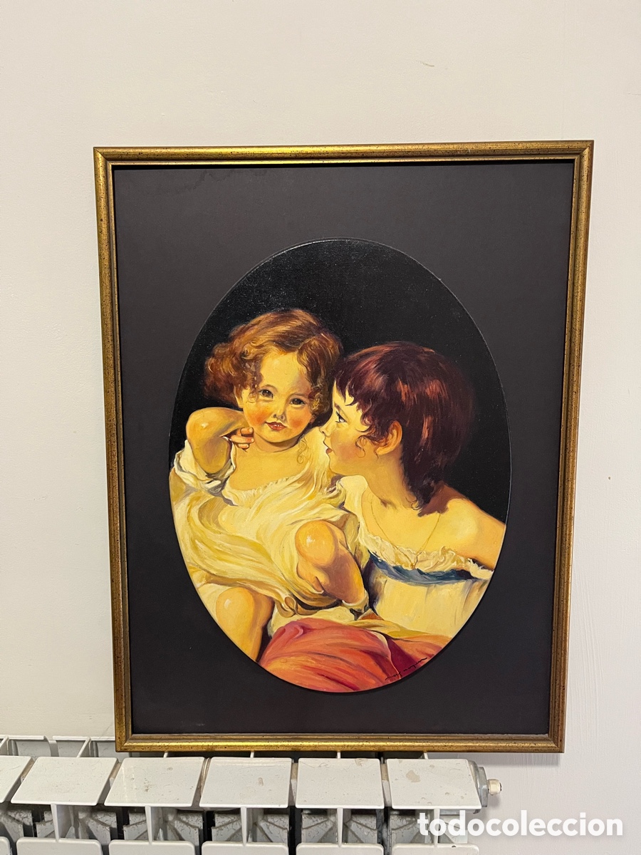 Arte: Cuadro al oleo del pintor Pere Noguera