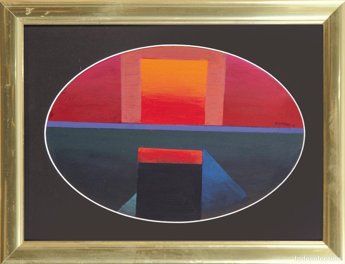 Arte: Sin t&iacute;tulo acr&iacute;lico sobre tabla Carlos Barber&aacute; siglo XX