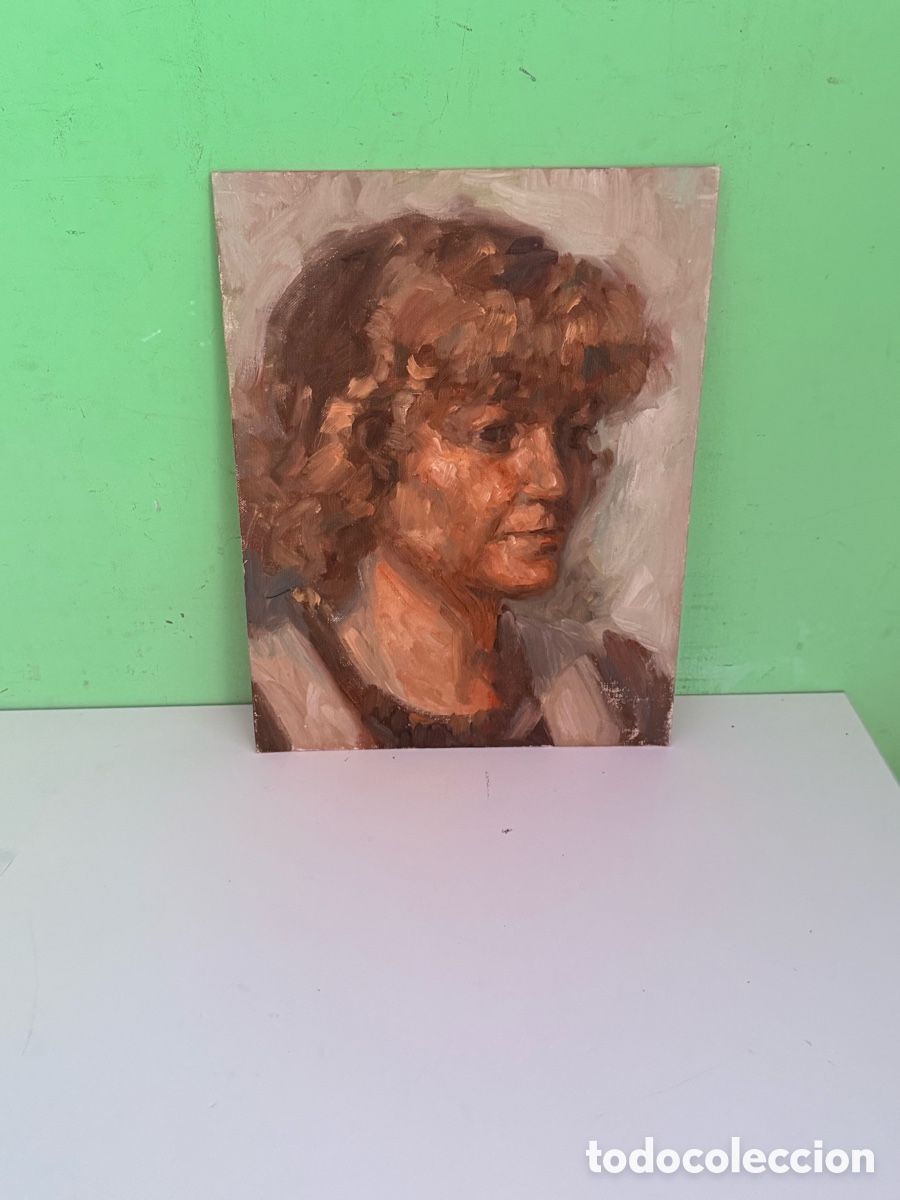 Arte: Carles Prun&eacute;s (1937-2017) &ndash; Retrato femenino sobre tablex (36 x 27 cm)