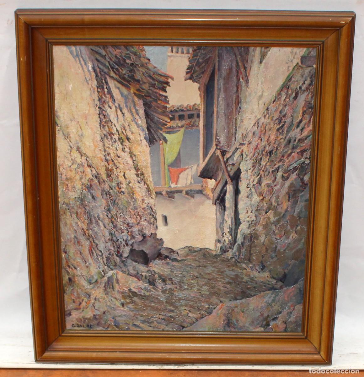Arte: CARLOS DAL R&Eacute; AMBROSI (Bolonia, 1863 - Madrid, 1948) OLEO SOBRE TELA. PAISAJE DE GUIDANDO (Avila)