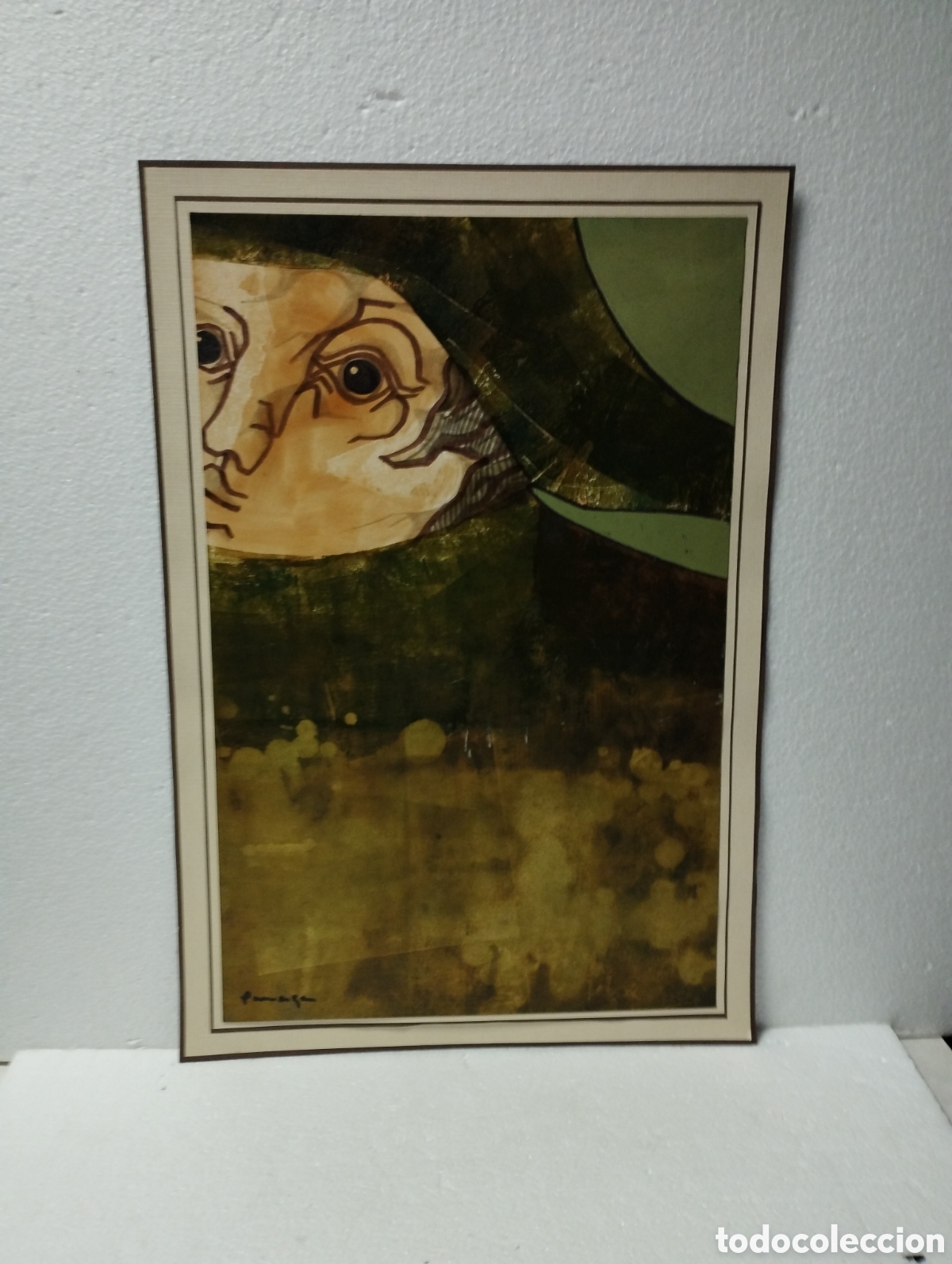 Arte: OBRA DE JOSE MARIA PARRAGA, CARTAGENA MURCIA, MEDIDA 32,5 X 55 CM.