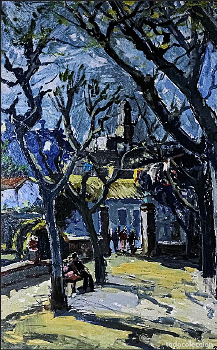 Arte: NARCIS PERAL GIL 1912 - PASEO ARBOLADO - Foto 3