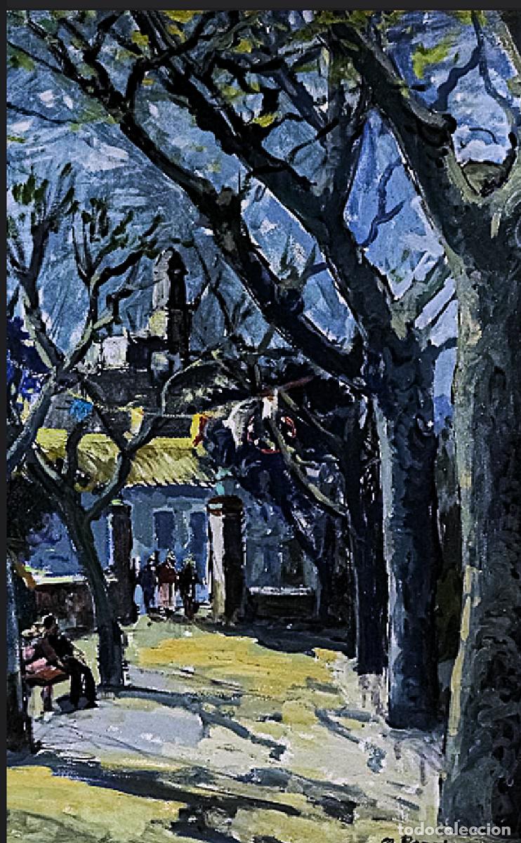 Arte: NARCIS PERAL GIL 1912 - PASEO ARBOLADO - Foto 4