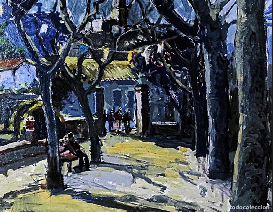 Arte: NARCIS PERAL GIL 1912 - PASEO ARBOLADO - Foto 6