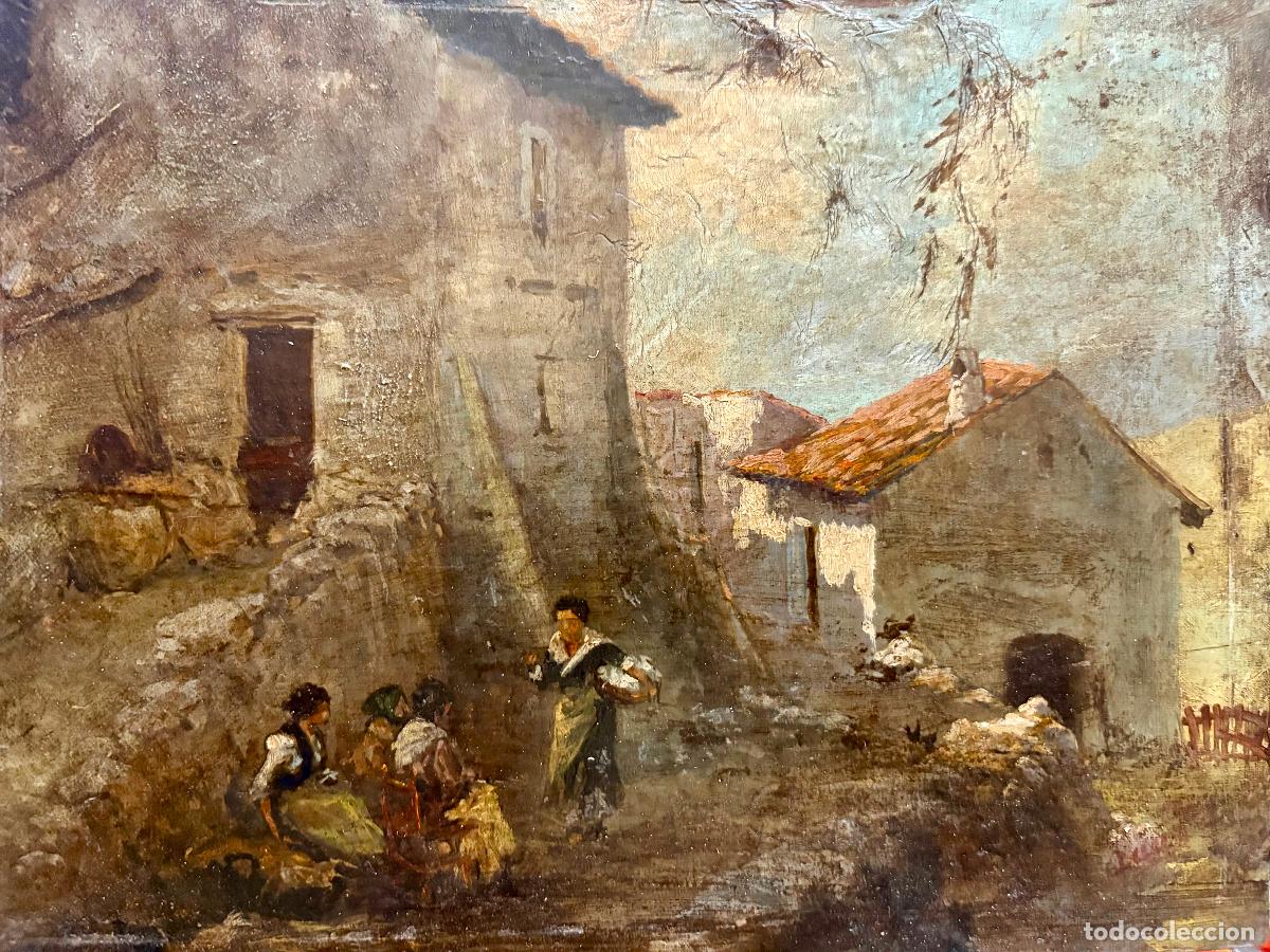 Arte: Escena de pueblo, por Arias