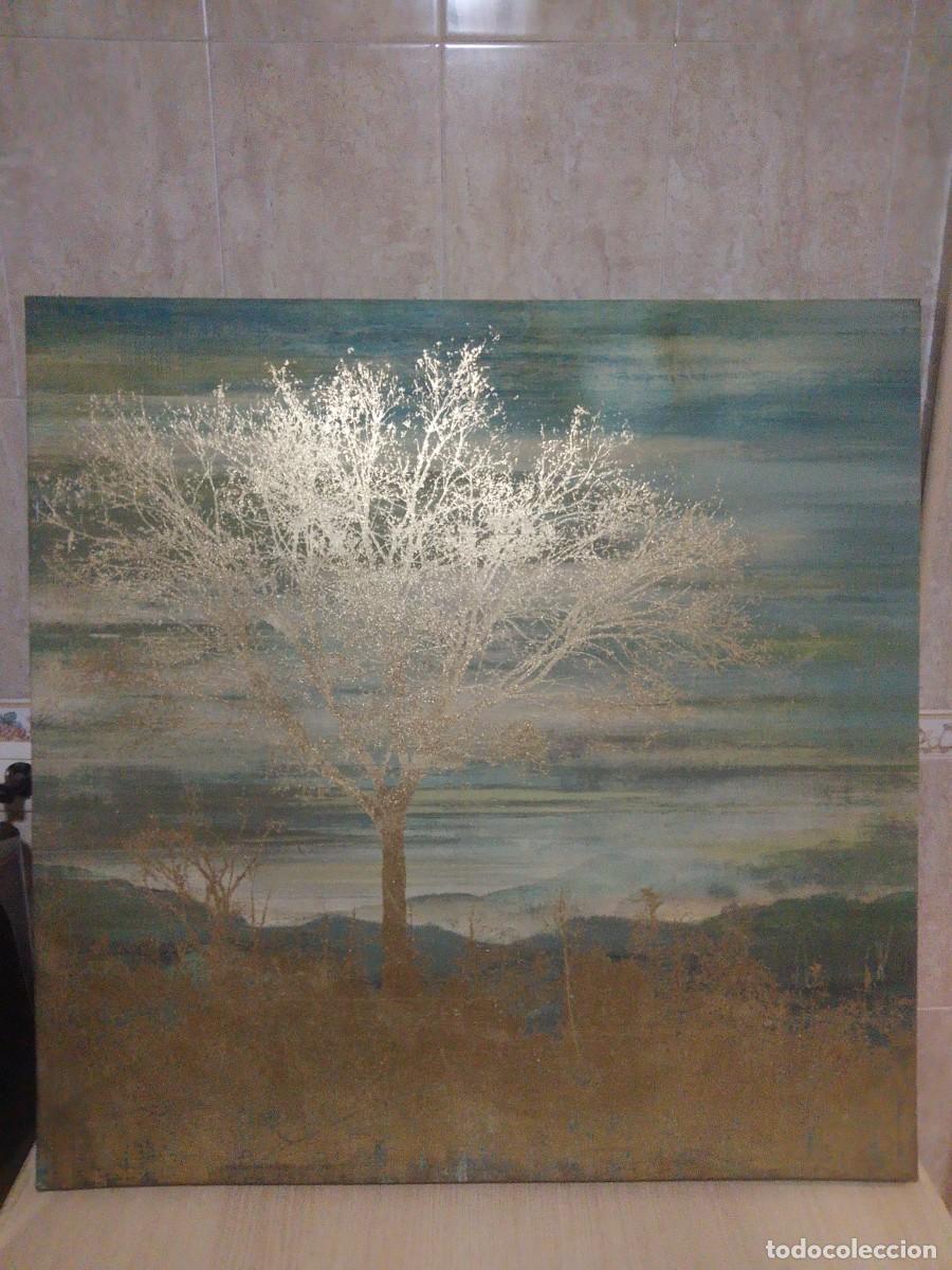 Arte: Pintura abstracta silueta de arbol