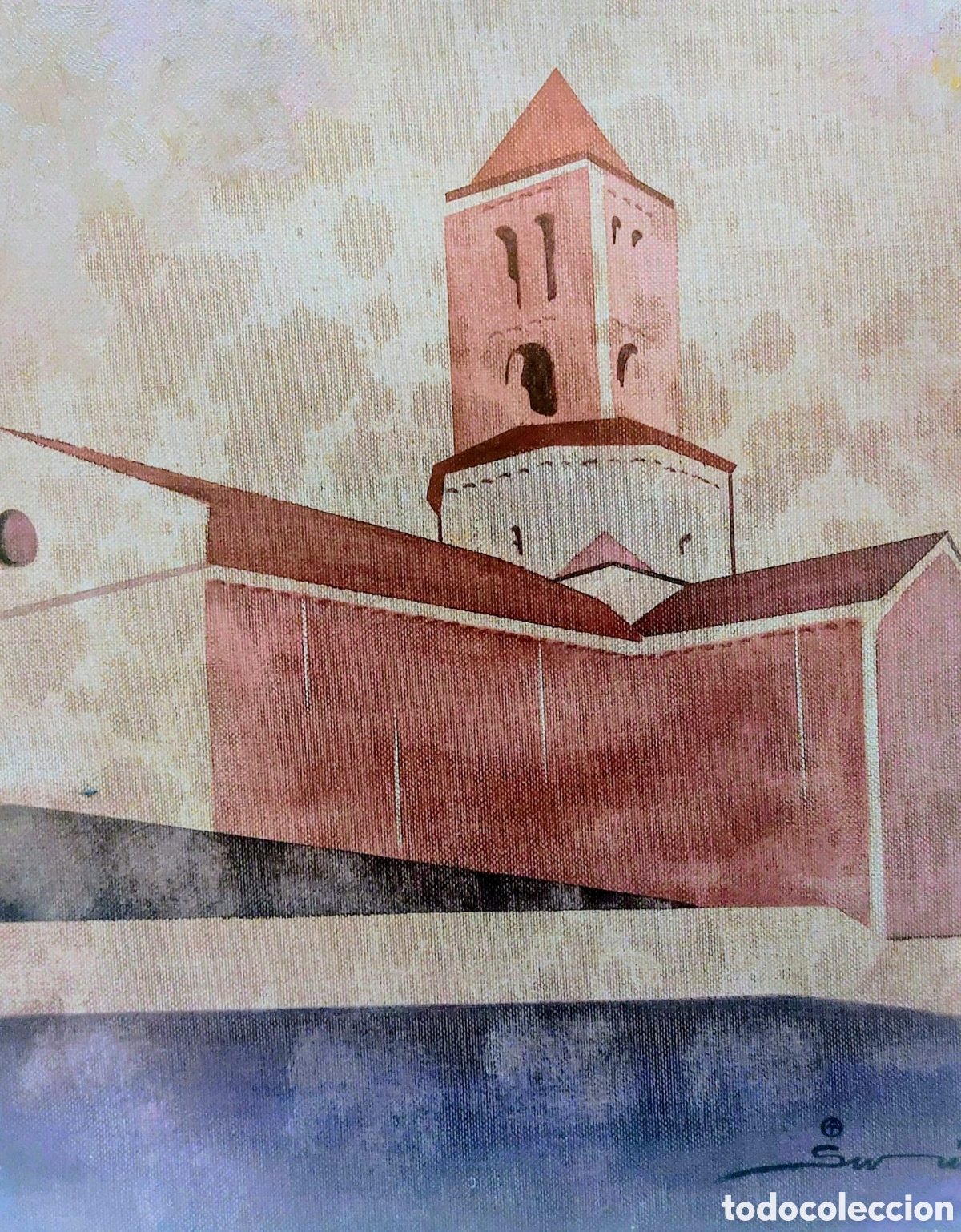 Arte: SURIS ALBERT OLEO TELA A&Ntilde;O 2001 SAN PERA DE CANPRODON 33X41