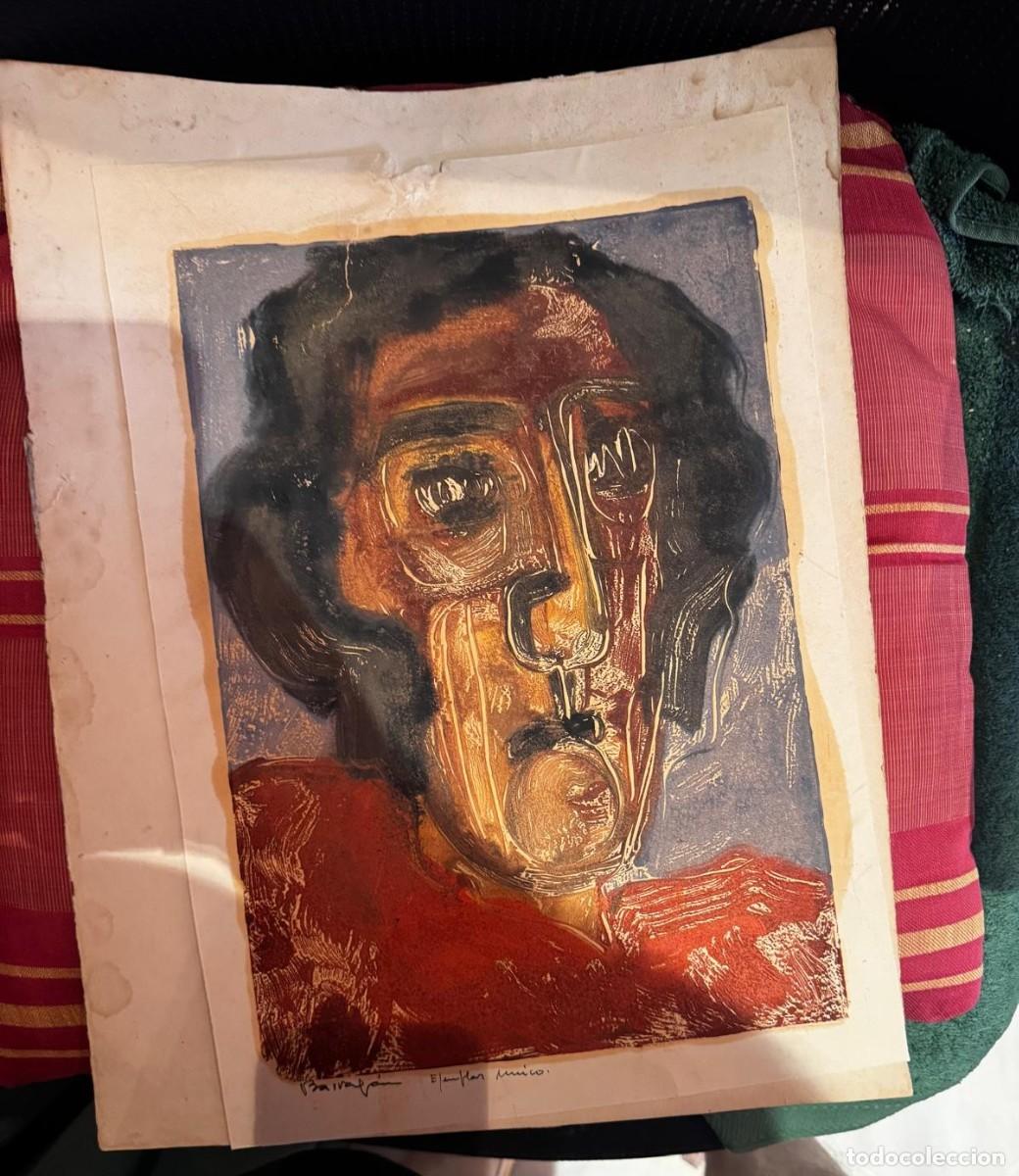 Arte: Pintura original de Jos&eacute; Barrag&aacute;n Rico. T&eacute;cnica mixta (pastel y acr&iacute;lico), Sin t&iacute;tulo, d&eacute;cadas 60-70