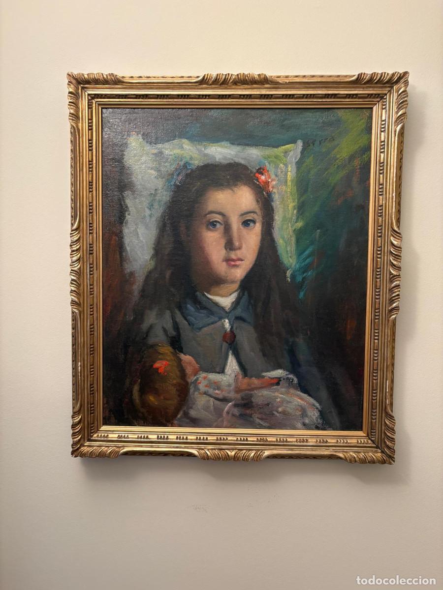 Arte: Francesc Serra Castellet Oleo enmarcado - Foto 1