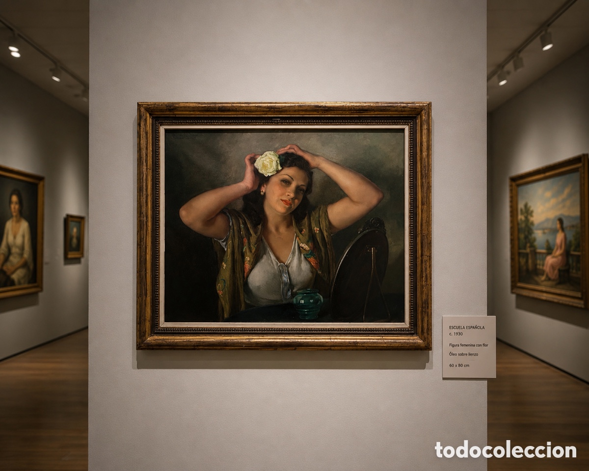 Arte: RIGOBERTO SOLER P&Eacute;REZ. (Alcoy Alicante 1896-1968) &Oacute;LEO SOBRE LIENZO FIRMADO