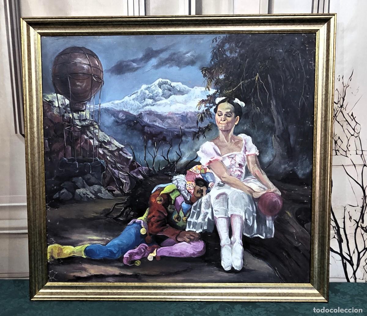 Arte: Oleo sobre lienzo, obra de arte se titula &rdquo;Arlequines y bailarina&rdquo;,