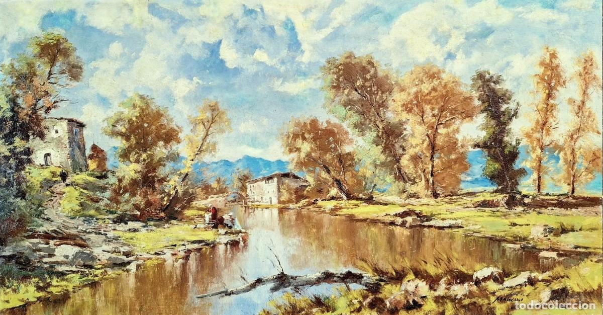 Arte: Pintura al &oacute;leo sobre tablero entelado &rdquo; Paisaje&rdquo;