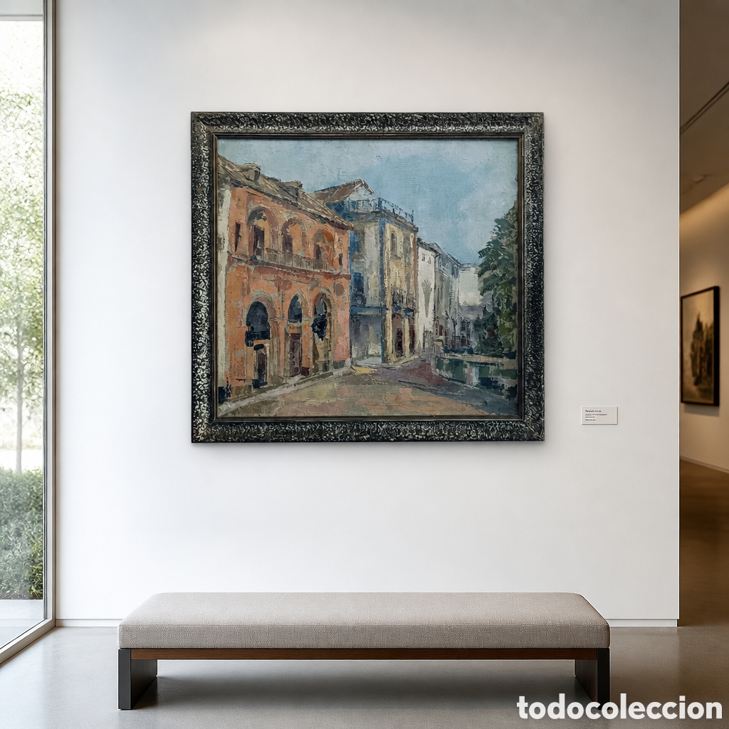 Arte: FRANCISCO PALMA BURGOS . PACO PALMA. MALAGA 1918-1985. OLEO SOBRE LIENZO . FIRMADO , FECHADO EN 1962