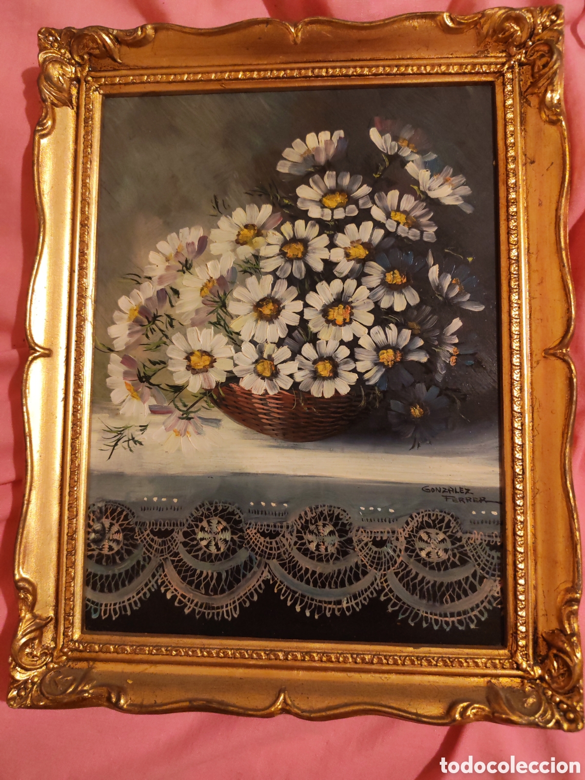 Arte: Bodeg&oacute;n floral.firmado Gonz&aacute;lez ferrer