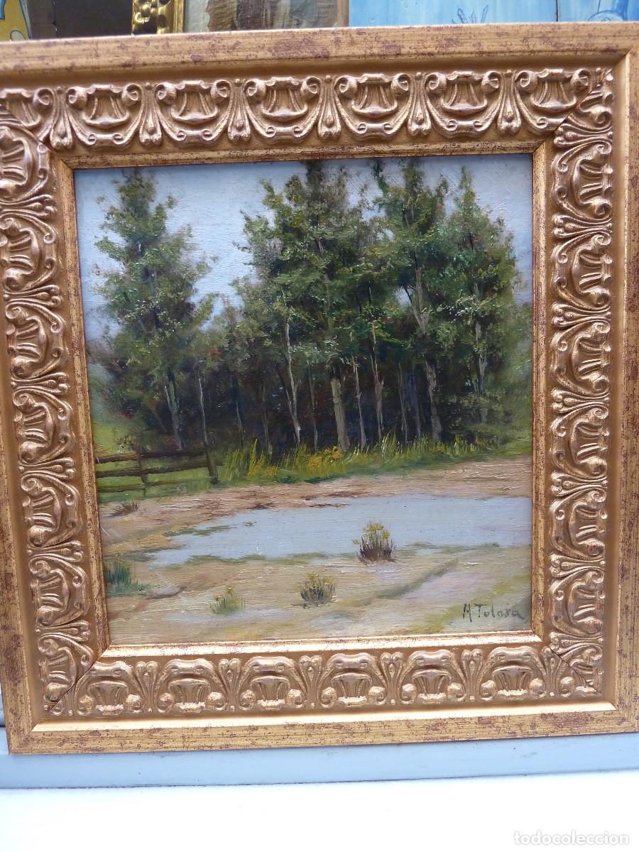 Arte: Aurelio Tolosa. Paisaje &oacute;leo/tabla