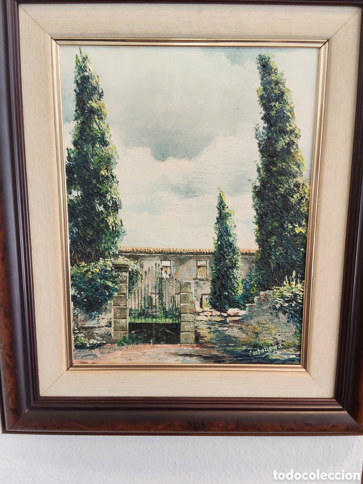 Arte: &Oacute;leo sobre lienzo firmado CABALLER&Iacute;A