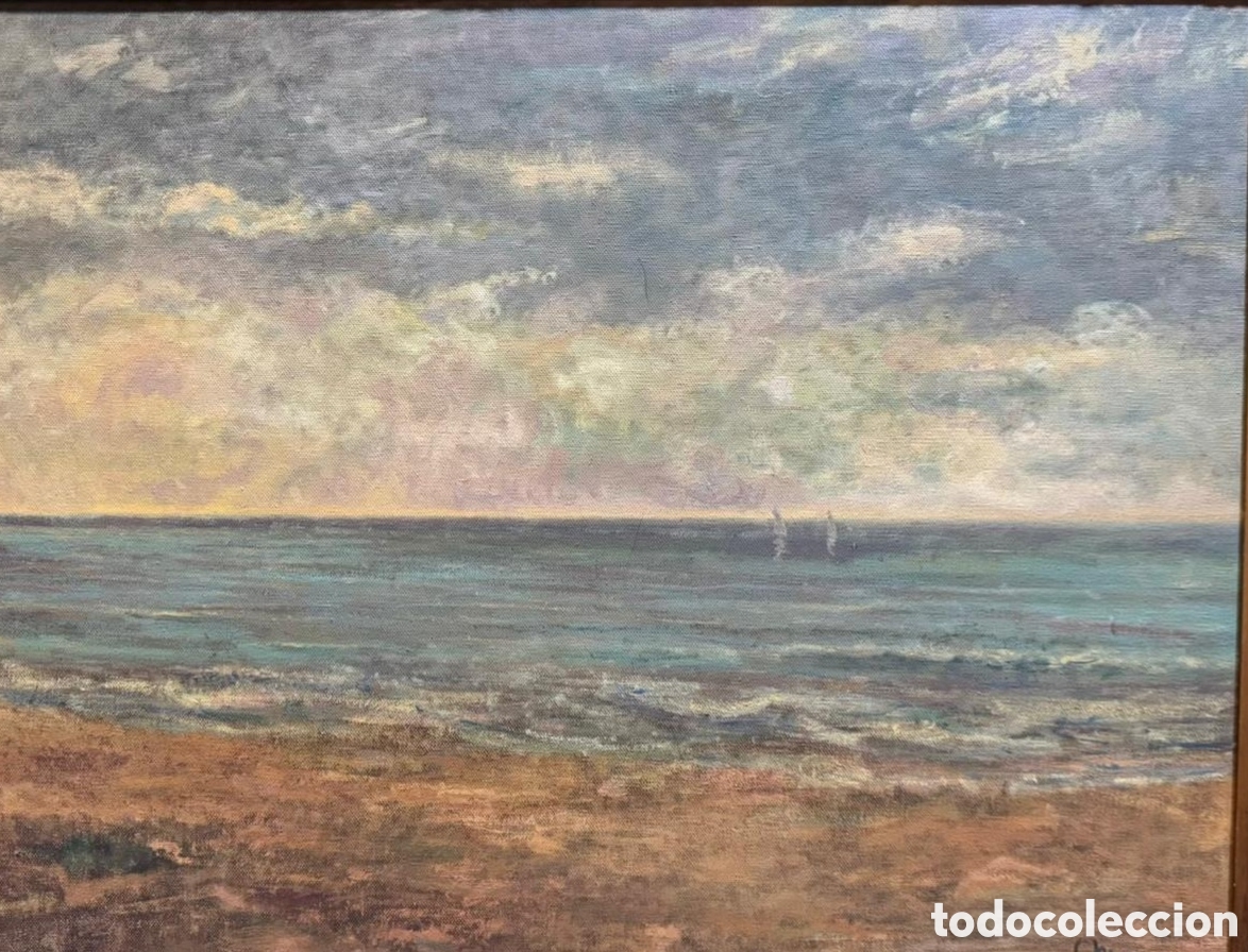 Arte: Antigua Marina sobre lienzo C MORENO 50x65
