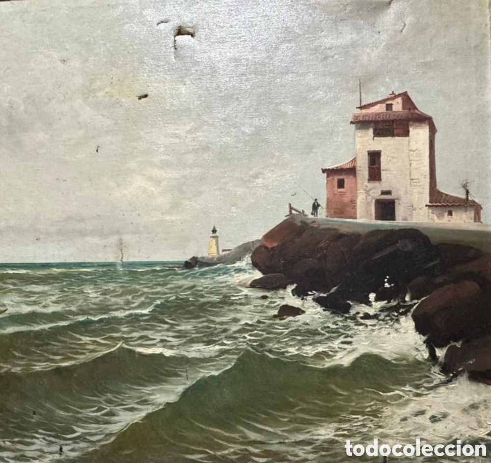Arte: Marina sobre lienzo J RIOS 48X48