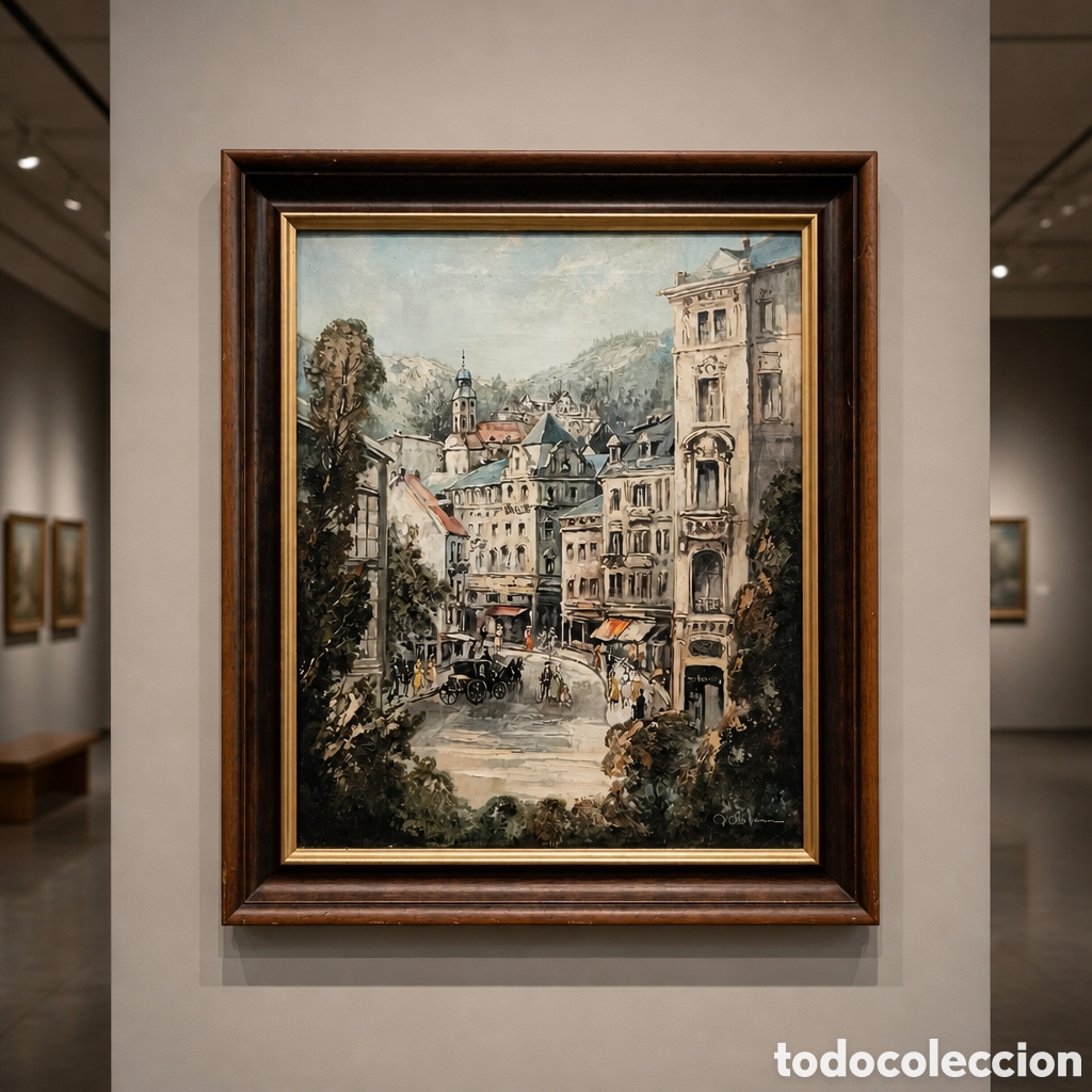 Arte: PAUL OTTO HEIM. ARTISTA IMPRESIONISTA .ALEMANIA 1878-1978 . OLEO SOBRE LIENZO . OBRA 61&times;50 cm