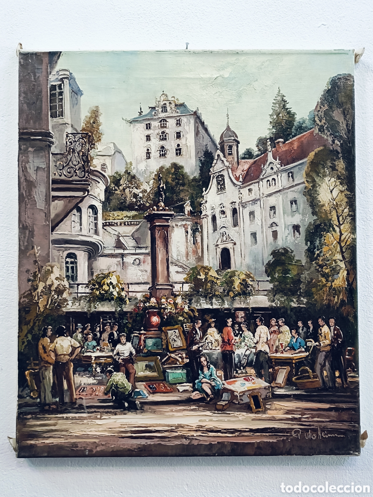 Arte: PAUL OTTO HEIM. ARTISTA IMPRESIONISTA .ALEMANIA 1878-1978 . OLEO SOBRE LIENZO . OBRA 61&times;50 cm