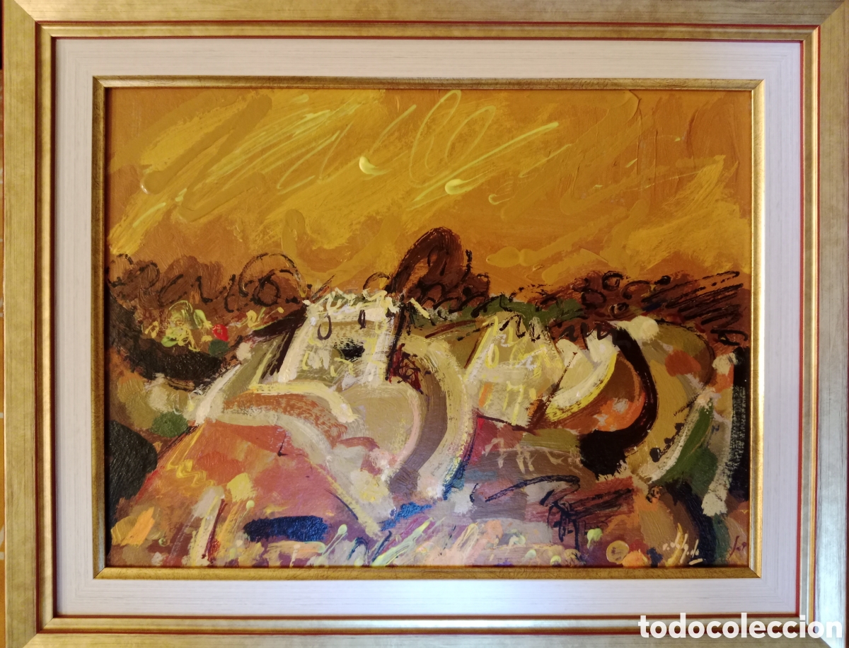Arte: &Aacute;LVARO DELGADO (1922- 2016) PAISAJE, &Oacute;LEO TABLA, ESCUELA DE VALLECAS, MADRID