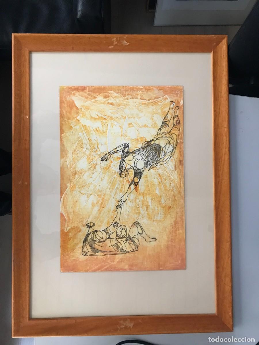 Art: La Familia y el Hogar.Ciro Oduber (1921-2002). Medidas 42x32 cms.T&eacute;cnica Mixta de 1970