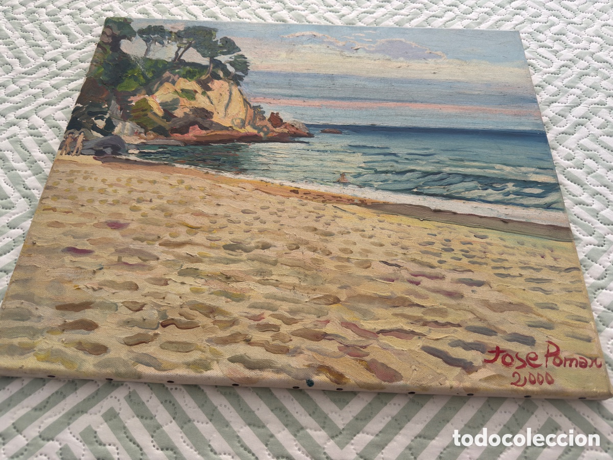 Arte: Cuadro pintura oleo jose pomar a&ntilde;o 2000
