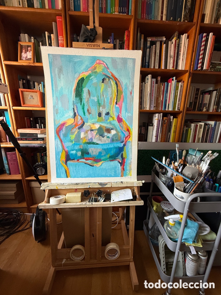 Arte: Obra original &oacute;leo sobre papel - Foto 2