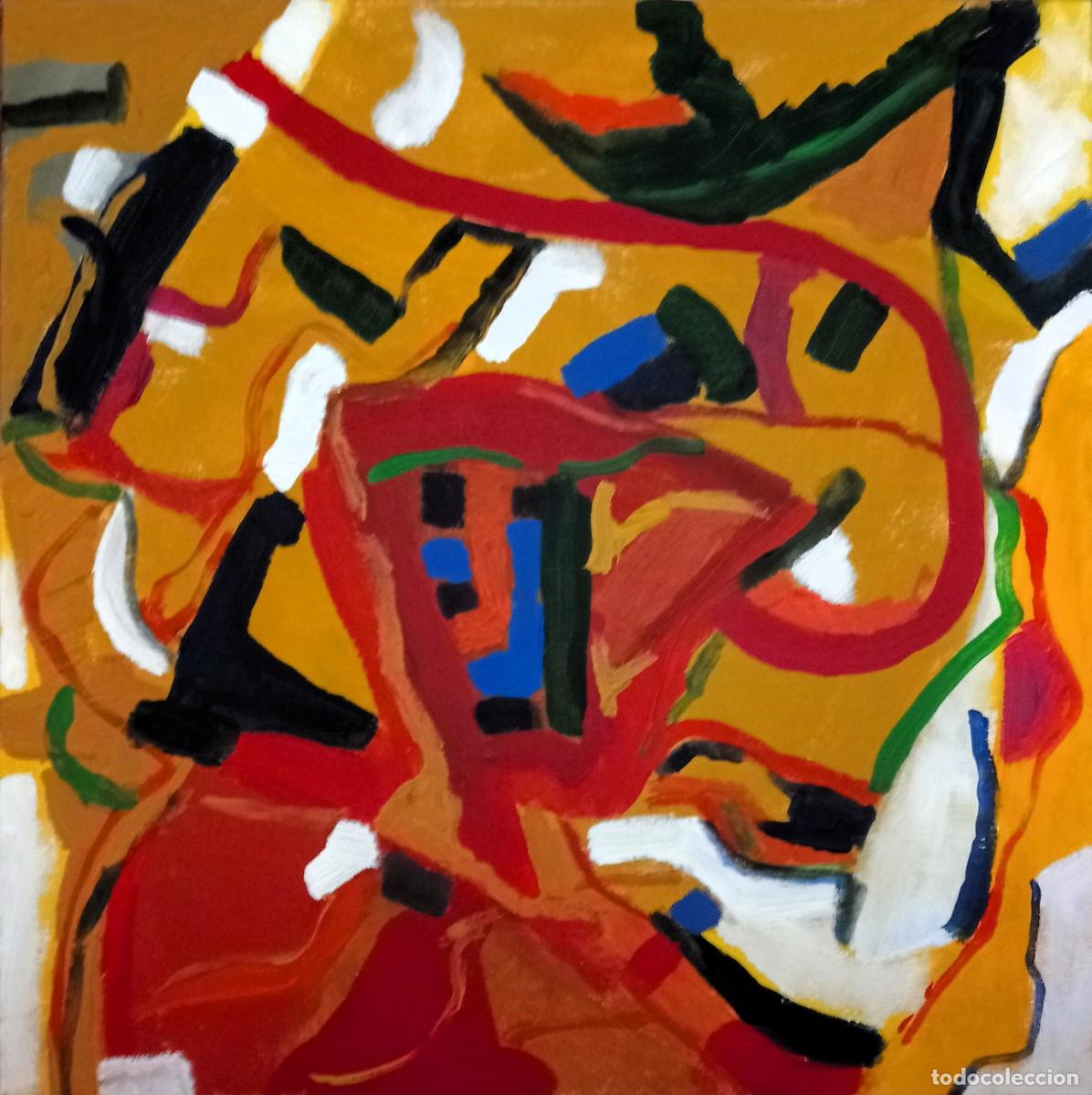 Arte: PITTURA ORIGINALE FIRMATA STEFANO GNOFFO cm.40x40 -pannello di tela - senza cornice