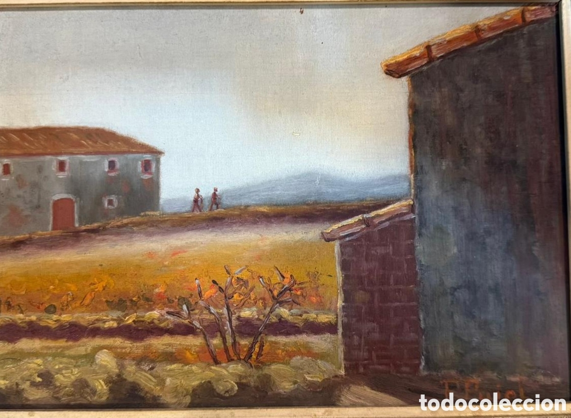 Arte: Antiguo &oacute;leo sobre lienzo PPujol