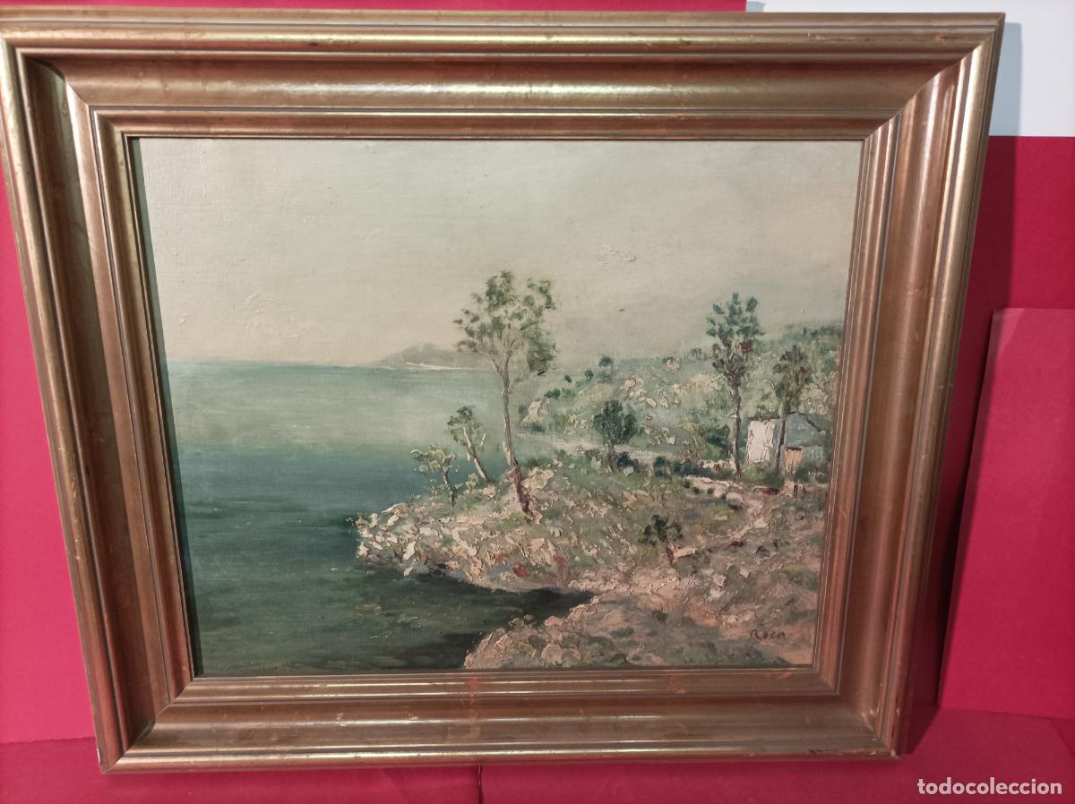 Arte: OLEO SOBRE TELA DIA GRIS POLLENSA MALLORCA FIRMADO ROCA