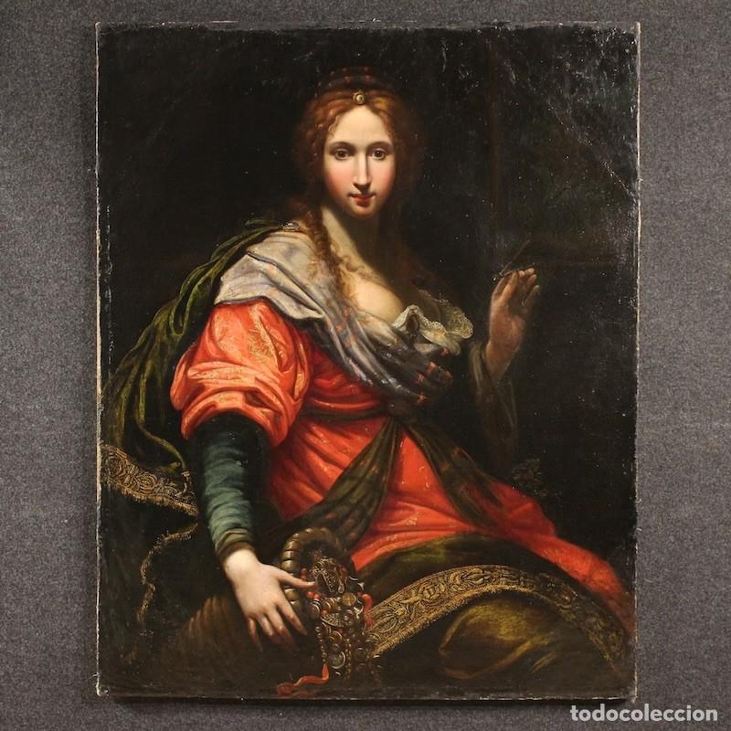 Arte: Pintura italiana antigua del siglo 17, alegor&iacute;a de la magnificencia.