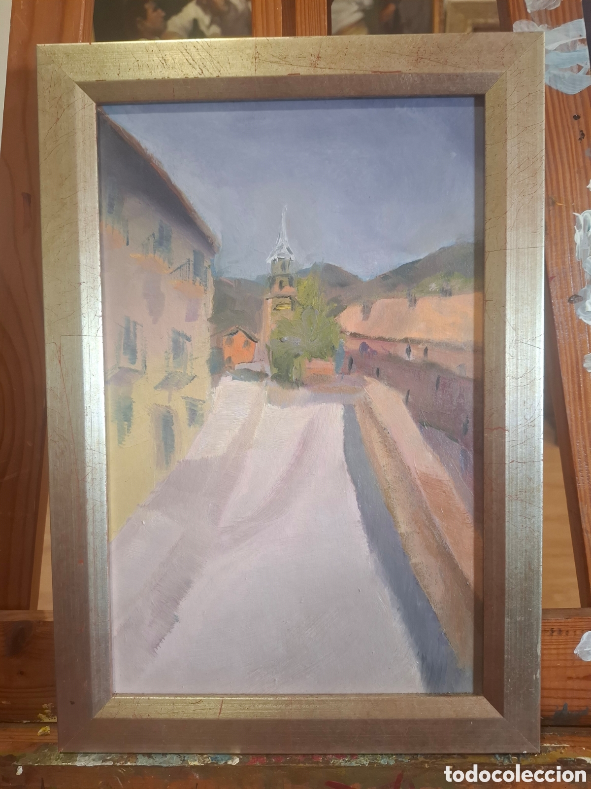 Arte: Cuadro al oleo paisaje 39x27